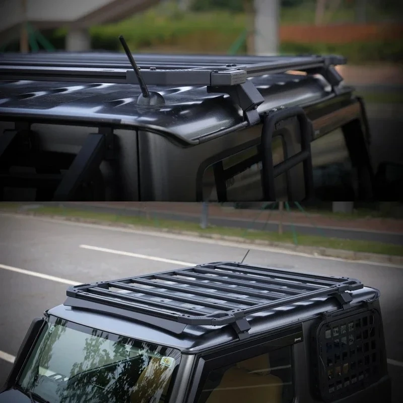 

Для Suzuki Jimny автомобильная корзина на крышу, багажник, грузовой алюминиевый багажник, подходит