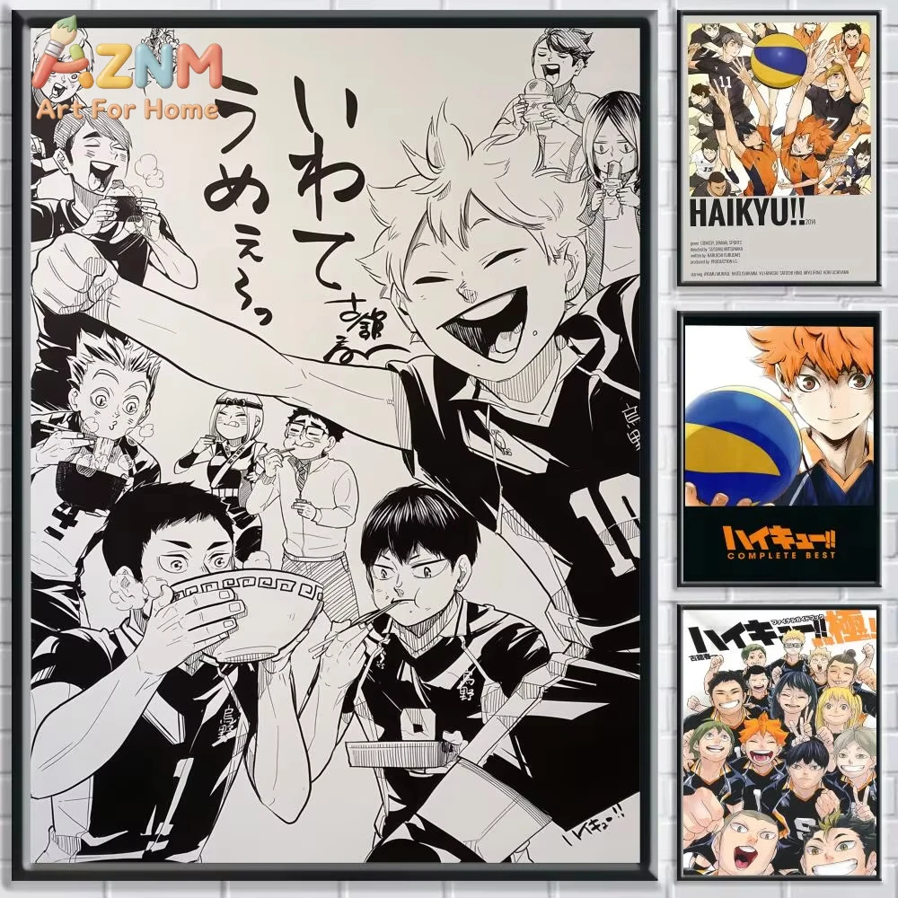 

1 шт. Японский аниме-постер H-HaiKyuu на холсте, настенный декор для интерьера, постер для украшения дома и комнаты