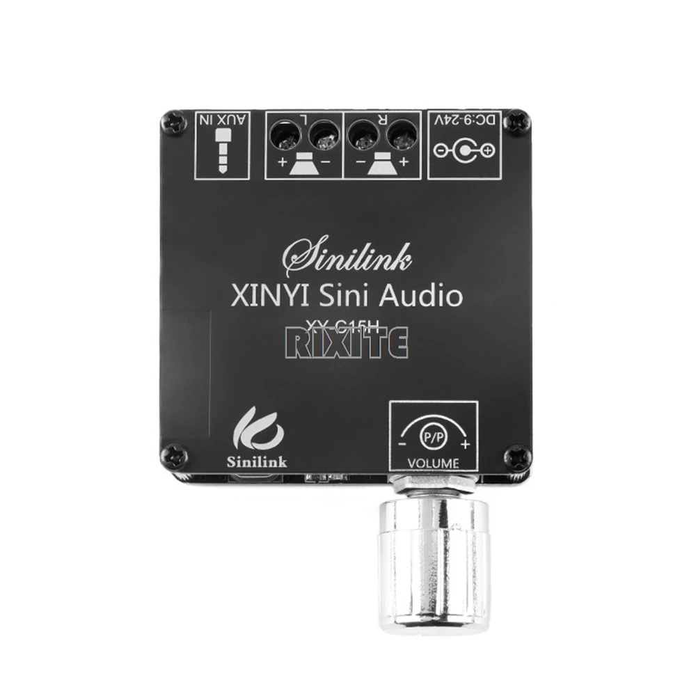 ミニデジタルパワーアンプ,ワイヤレスオーディオ,Bluetooth 5.0,ステレオボード,20wx2,アプリケーション制御アンプ,XY-C15H