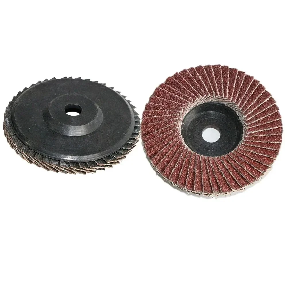 3inch Flap Discs 75mm 80 Grit 10mm Hole Diameter Angle Grinder Flap Disc Grinding Wheel Red Zirconium Corundum