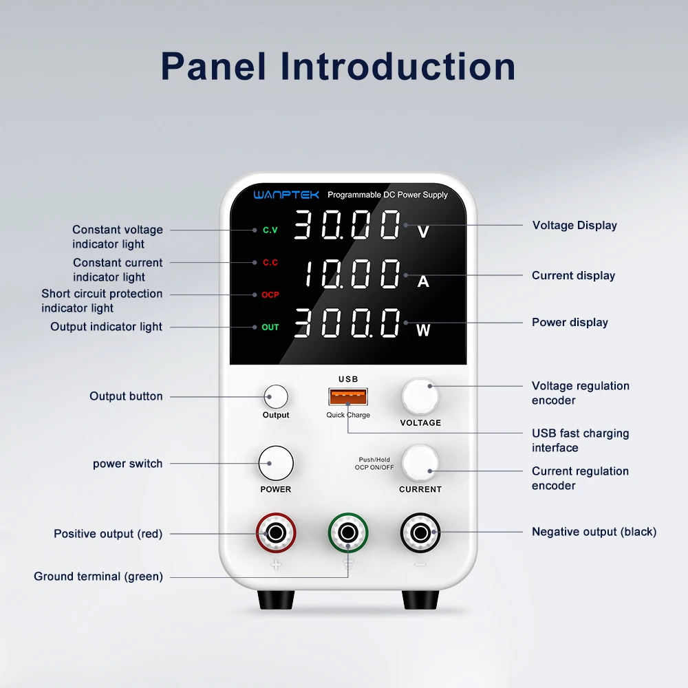 30V 10A 60V 5A DC Lab Power Supply Adjustable DC Power Supply Regulator Switching Power Supply Bench Power Supply 220V/110V