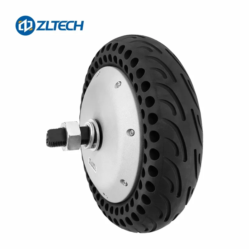 

EMC 10inch 48V 800W 40N.m 300kg Load 4096-wire Encoder Brushless DC In Wheel Hub Motor With Rubber Tire For Robot AGV AMR