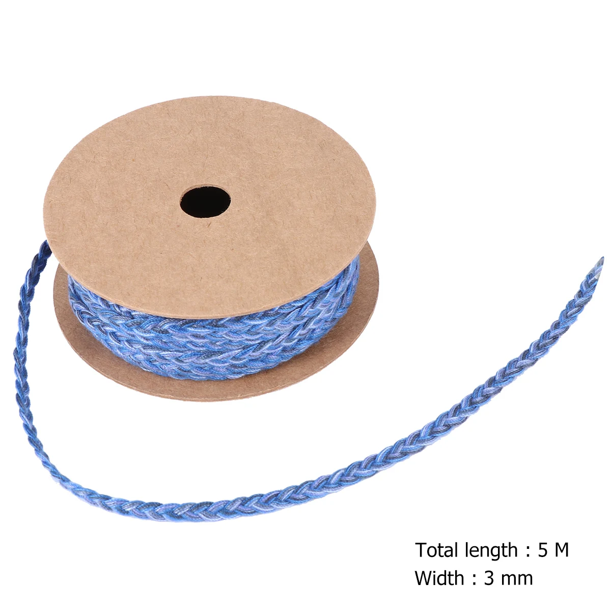 

Braided Rope Headdress Twine Ribbon Cotton Woven Material Thread Cord for Crafts Thin