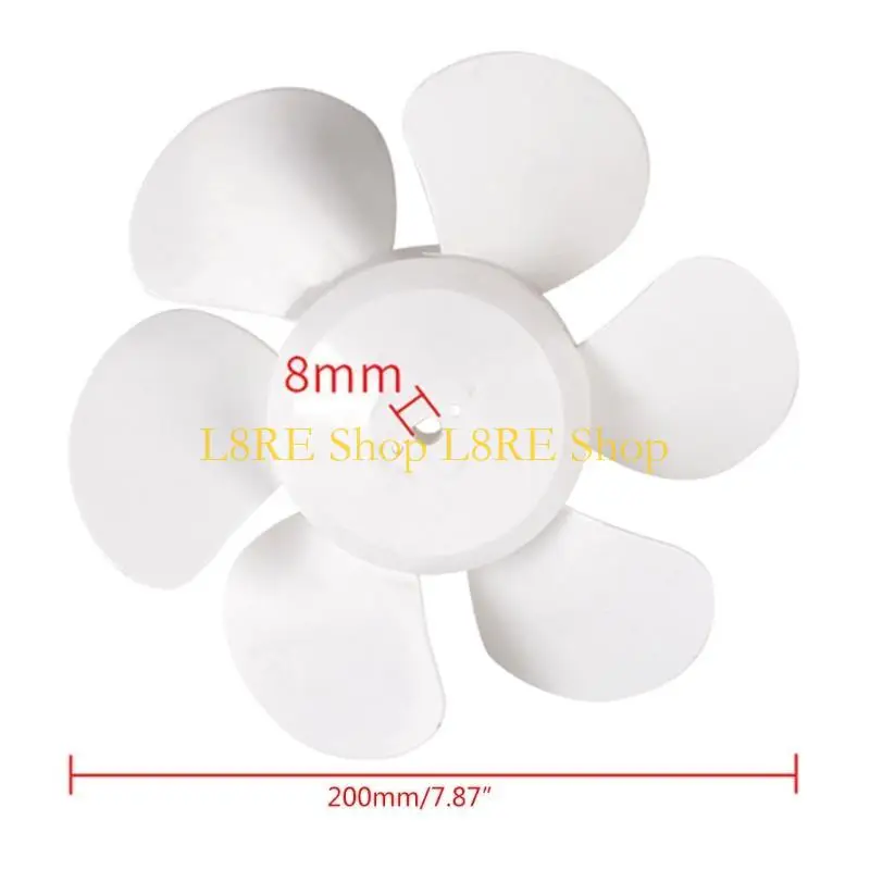 L8RE Ventilation Lüfterlüftelblatt 12 Zoll / 10 Zoll / 8 Zoll / 6 Zoll weiße Sechsklingen