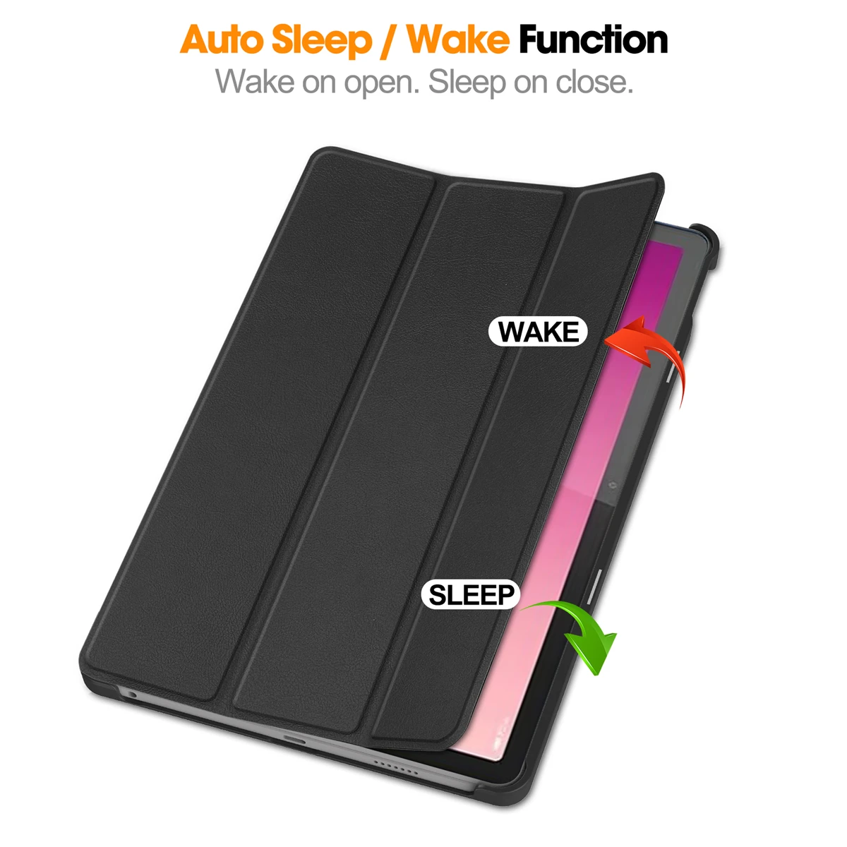 Case Compatible with Lenovo Tab M10 5G (10.6 Inch) Tablet Ultra Thin PU Leather Protective Cover for Auto Wake/Sleep Function