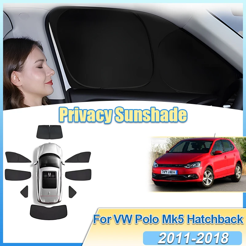 

Автомобильный солнцезащитный козырек для VW Volkswagen Polo Mk5, 5 дверей, хэтчбек, боковое окно, козырек, часть лобового стекла, инструменты, конфиденциальная крышка, автоаксессуары