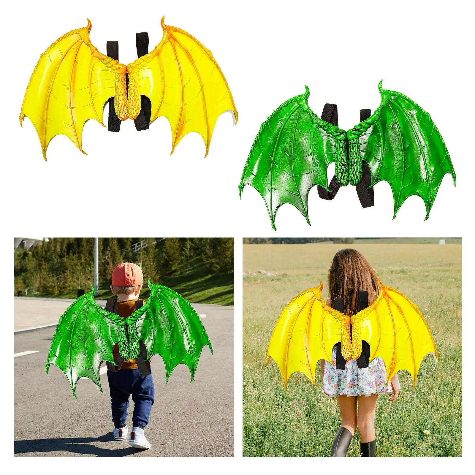 Dragon Costume Birthday Dress up Cosplay Dragon Wing Dinosaur Wing for Festival Nightclub Carnival Stage Performance Boys Girls