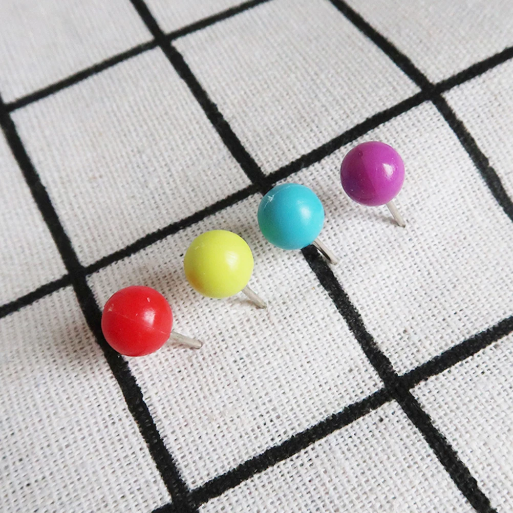 

100Pcs 10Mm DIY Colorful Plastic Ball Head Straight Pins for Sewing Crafting Hats Shoes Bags and College Projects