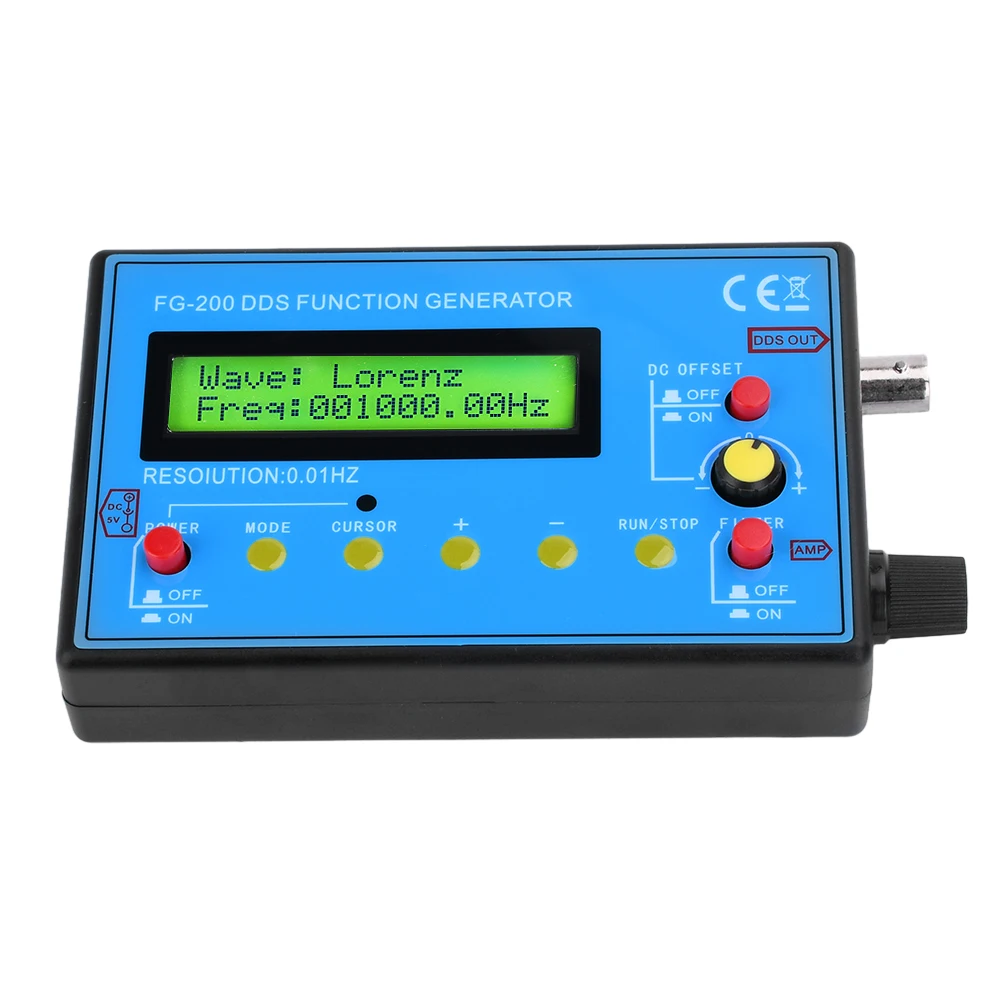 FG-200 DDS-Funktionssignalgenerator-Modul 0,01 Hz - 500 kHz Signalquellenmodul 15 Wellenformen Tragbar für Schaltungsprüfungen – Detail 5