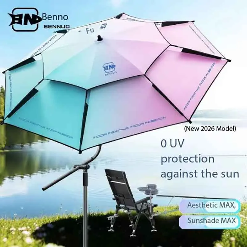 

2026 New Fishing Umbrella Digital Dopamine Black Gel Sunscreen Fishing Umbrella Outdoor Sunshade Umbrella