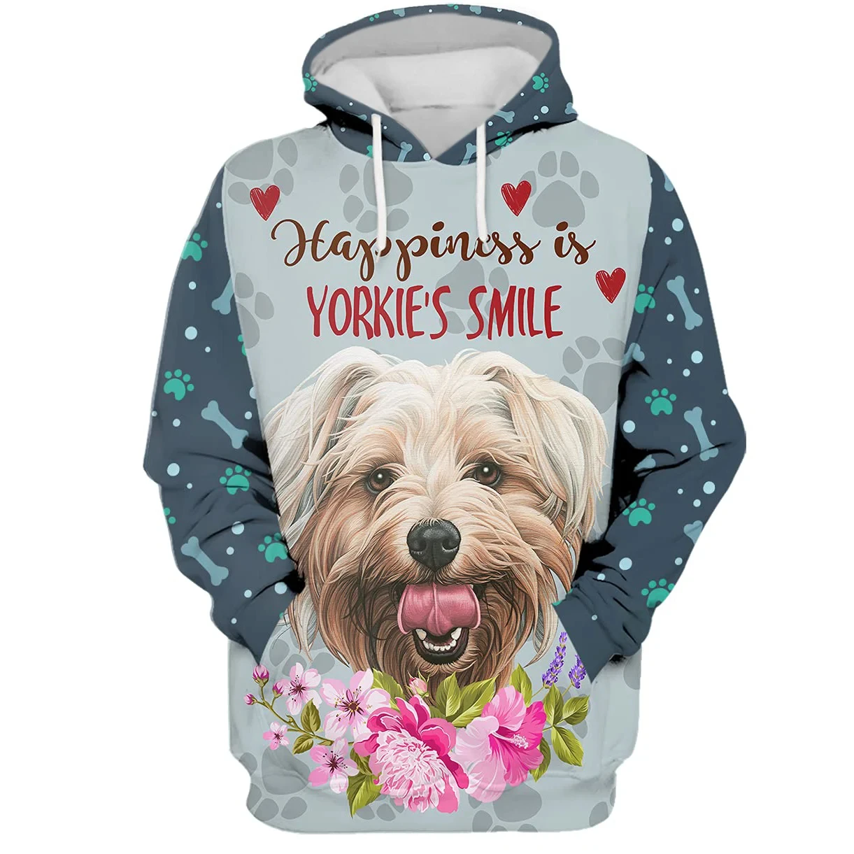 

Men Hoodie Cute Pug Face In A Dog Paw 3D All Over Printed Women Hooded Sweatshirt Long Sleeve Pullover Sudadera Hombre