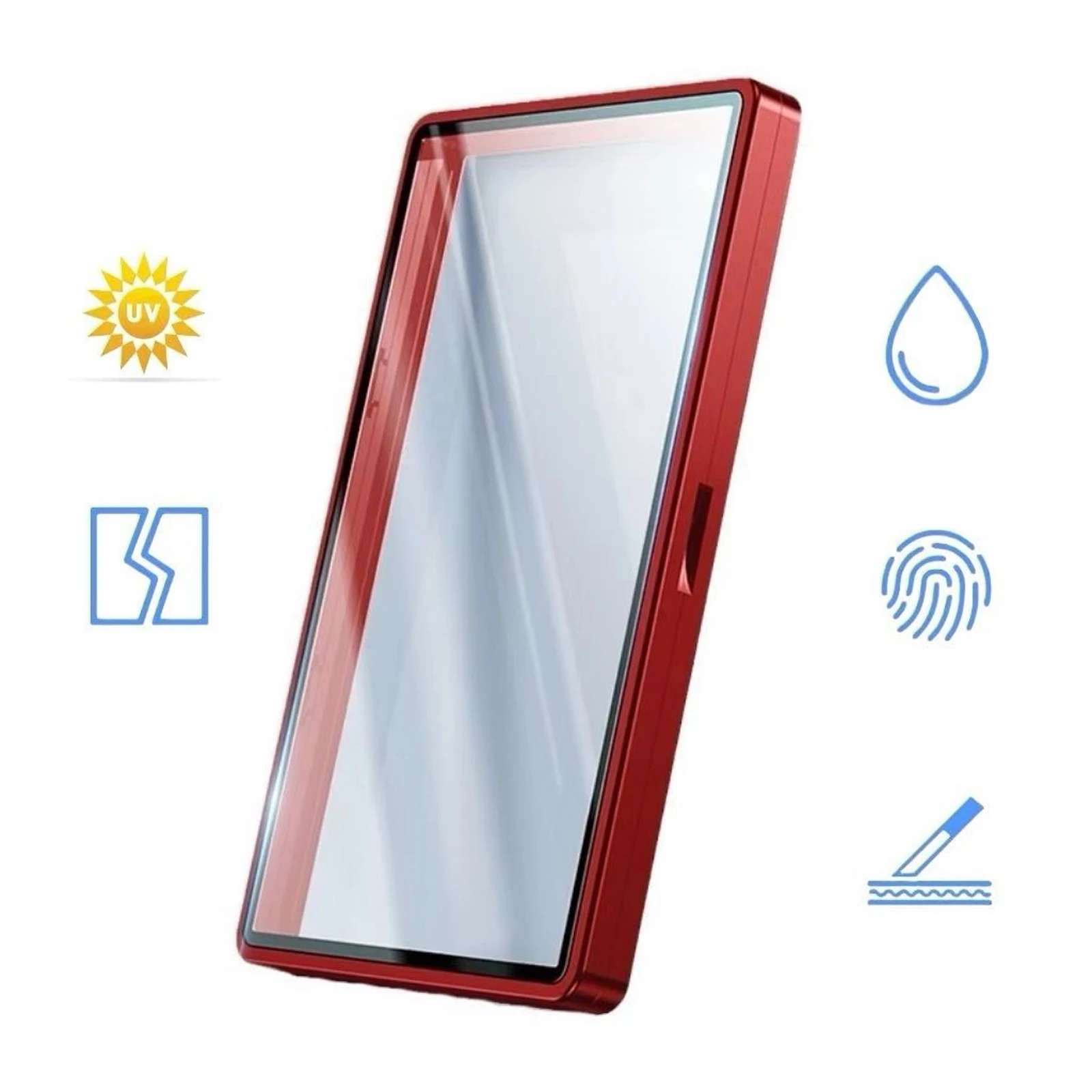 Aluminum Alloy Graded Cards Protector Case For PSA 130PT Slab, UV & Scratch Resistant Trading Card Magnetic Display Holder Box