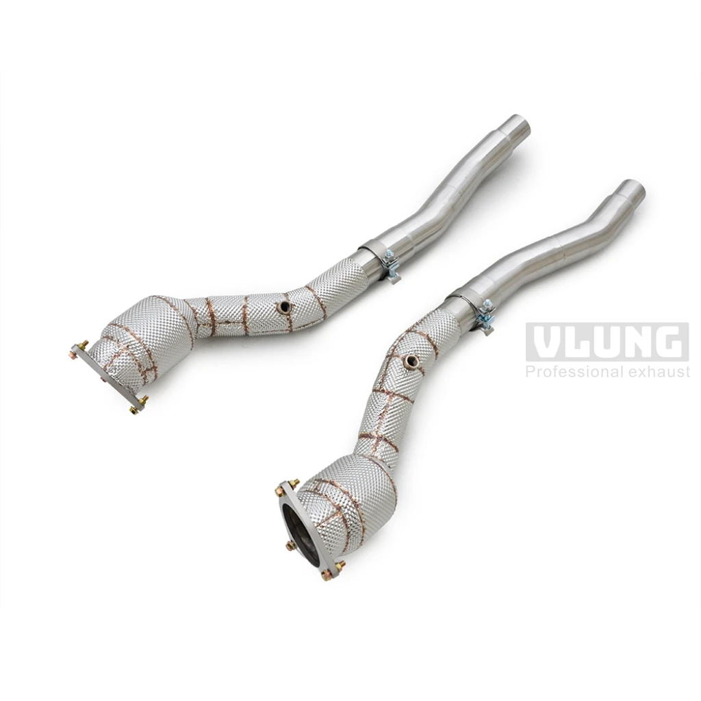 Exhaust head section for Ferrari F12 Berlinetta FF 6.3l 812 6.5l V12 high-performance stainless steel downpipe, stainless steel