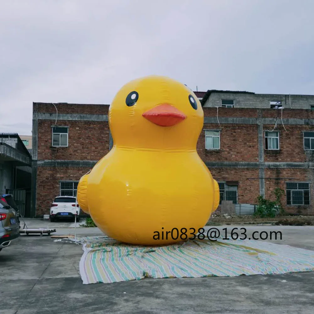 Grand canard jaune gonflable en PVC, canard en caoutchouc flottant gonflable publicitaire hermétique pour Promotion, expédition par mer aux états-unis