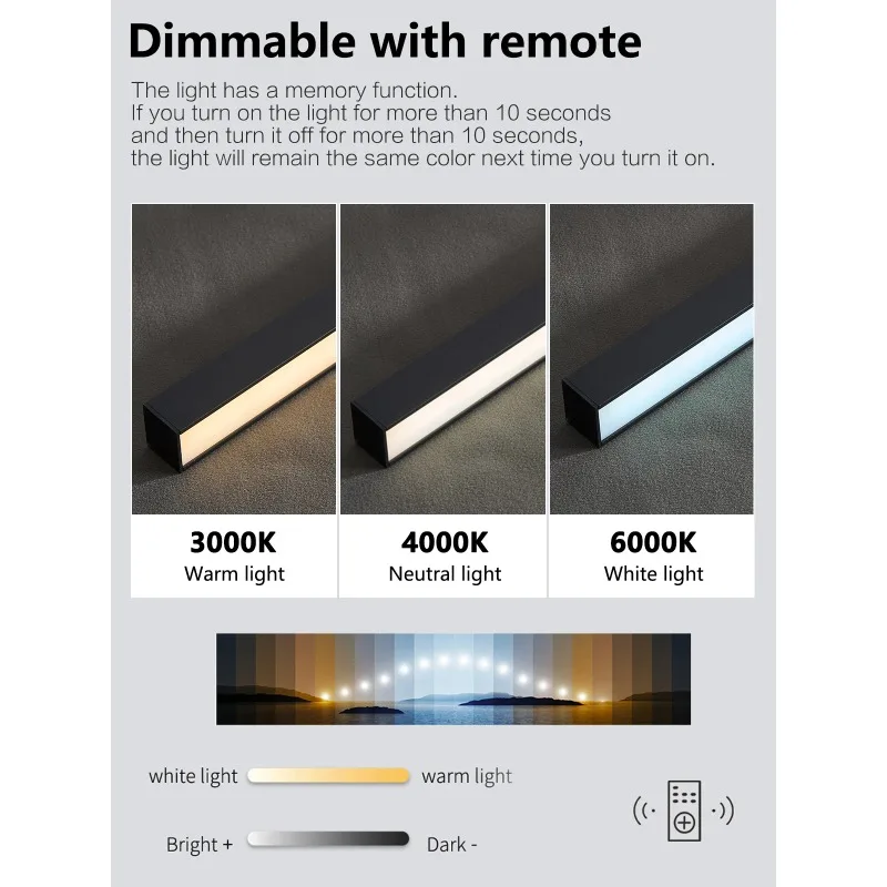 Nordic Led Ceiling Lamp For Living Dining Room Bedroom Closets Kitchen Aisle Strip Track Spotlight Background Lighting Fixture view 4