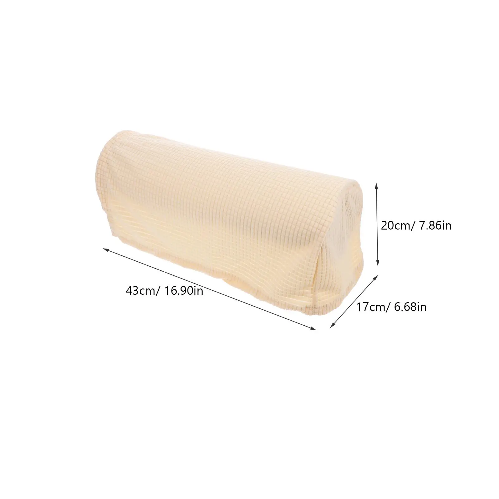 2Pcs Sofa Armrest Cover Stretchy Protector Beige Long Use Polyester Couch Arm Rest Covers Home Office Decor
