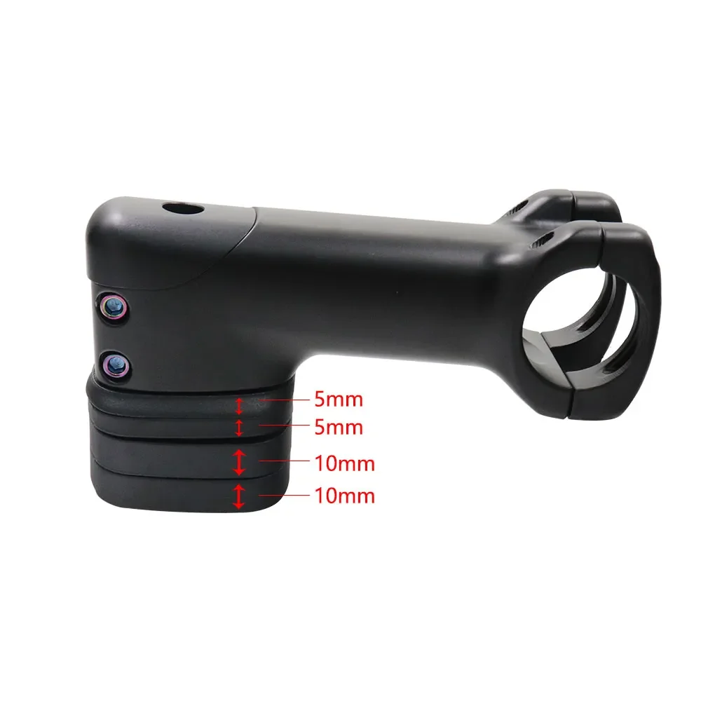 Kocevlo Bicycle Stem 28.6-31.8mm Aluminum Internal Cable Routing Stem with Spacer Road Handlebar Stem Bike Parts