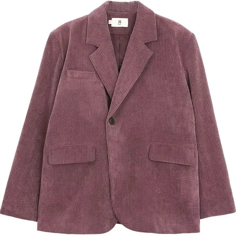 

YYAHAHAS Fashion Corduroy Suit Jacket for Women in Autumn 2025 New Design for Women Casual High-end Suit Female Clohing