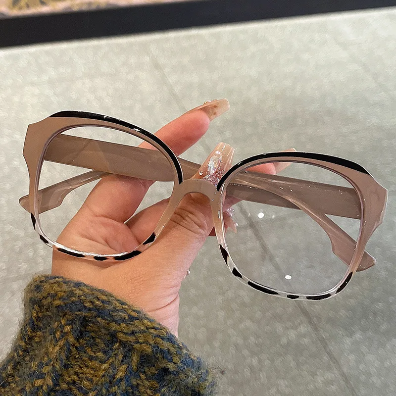 إطار نظارات كمبيوتر دائري شفاف جديد للنساء والرجال مضاد للضوء الأزرق نظارات دائرية تحجب النظارات البصرية
