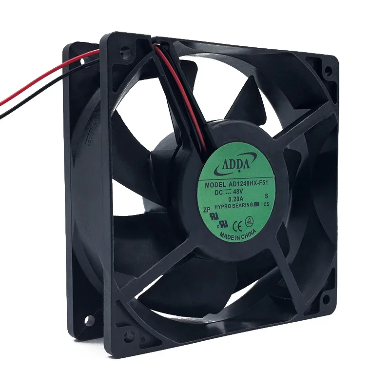 ADDA DC Fan,? * 38,, DC48V, 0.20A, 12 48v