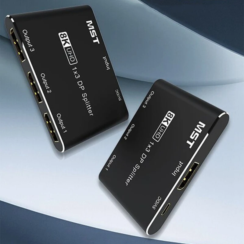 

8K Switcher UHD Switcher Splitter 1 in 3 Out 8K@60Hz 4K@120HZ Switcher Adapter для компьютера, ноутбука, 3 источника на 1 дисплей