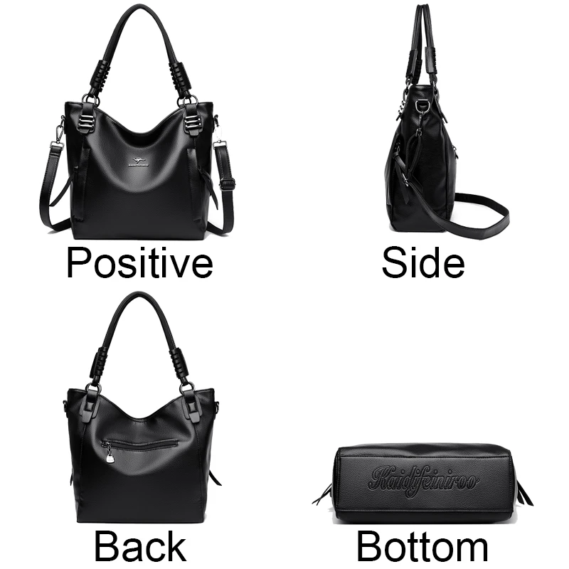 Real Women Soft Leather Shoulder Bags Luxury Women\'s Bag High Quality Ladies Handbag Fashion Female Messenger Bag Large Tote Sac