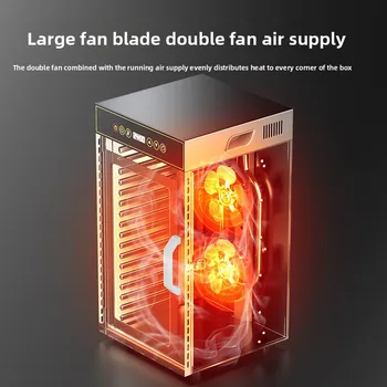 Prémiová 18patrová sušička potravin z nerezové oceli pro komerční i domácí použití, nastavitelné energeticky úsporné sušení ovoce/masa/bylin 10 nejlepší prodej potraviny do sušičky - №4