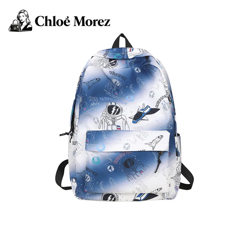 

Backpack Korean Version Fashion Printed Cartoon Backpack Large Capacity High School Student