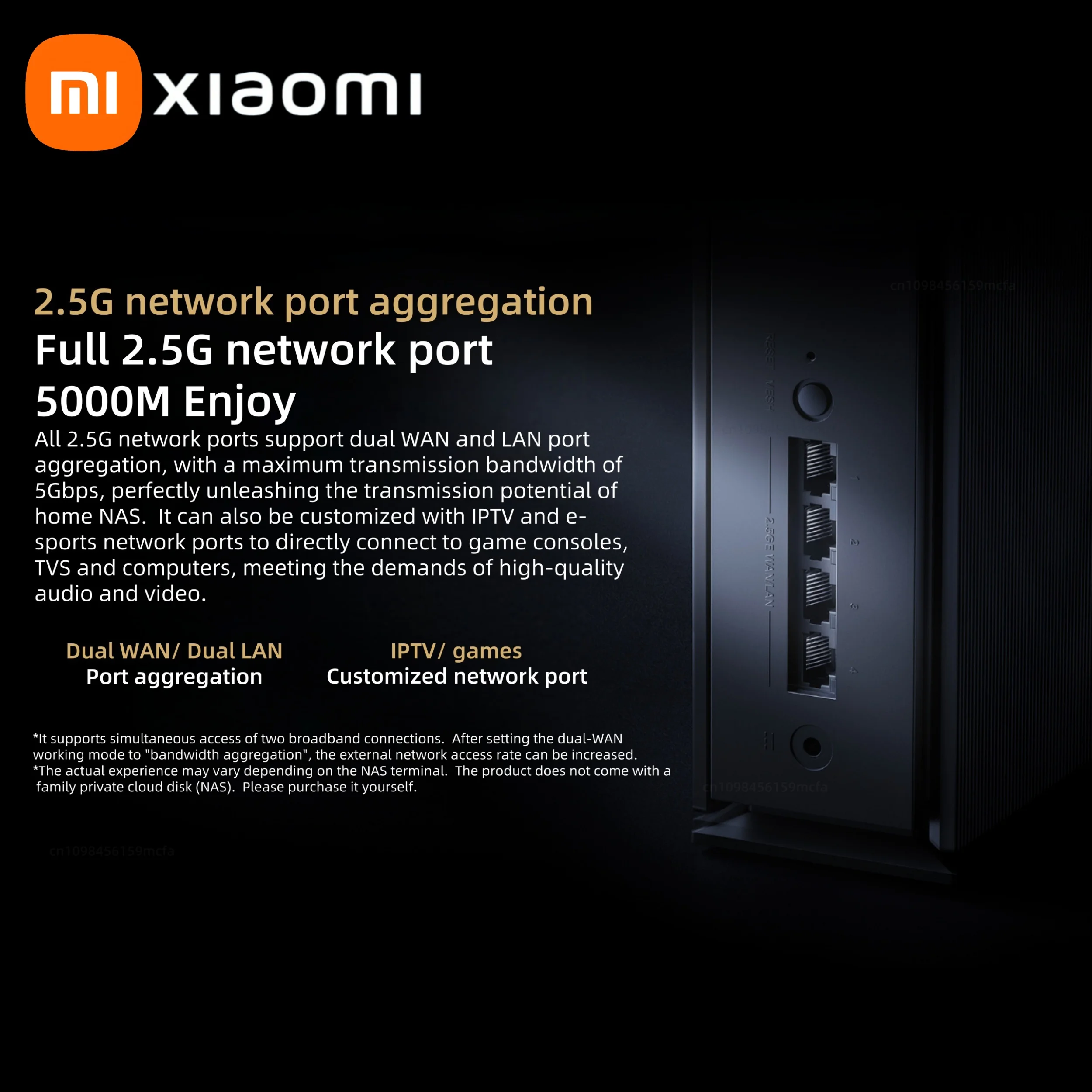 Xiaomi Router BE6500 Pro Hub Gateway IPTV 2.5G Ethernet Port 1GB Large Memory OFDMA WPA3 IPV6 Repeater Modem Signal Amplifier