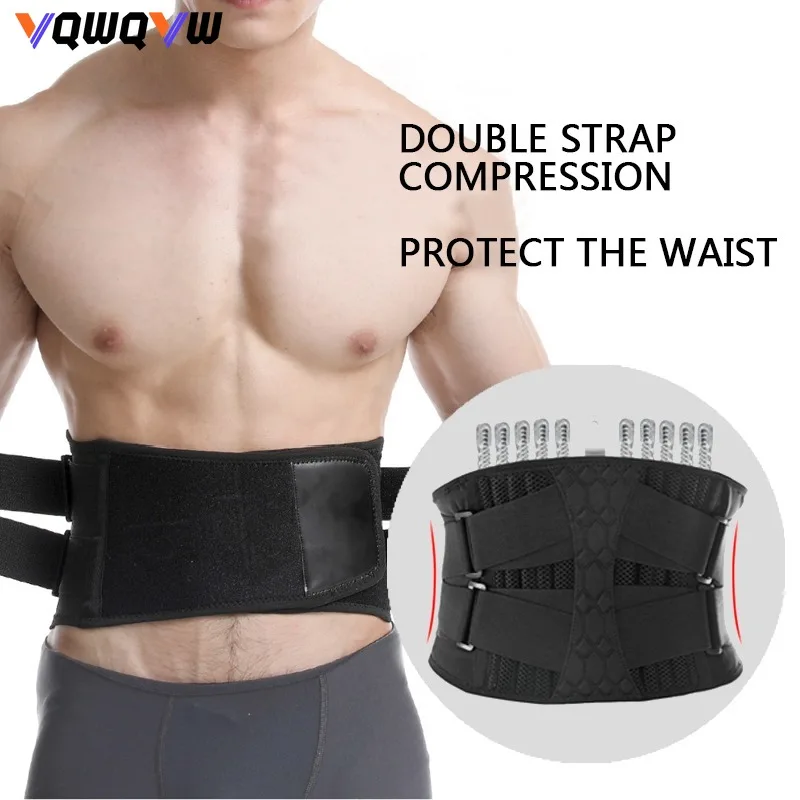 

1Pcs Sports Waist Support Belt for Lumbar Protection & Back Stabilization in Gym Workout Fitness Weight Lifting Training