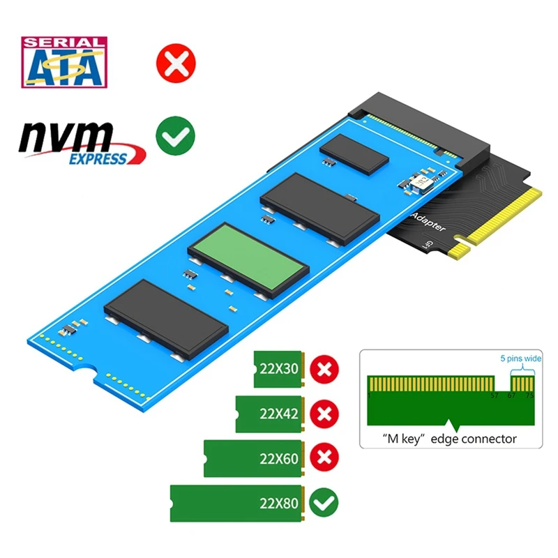 For Rog Ally Transfer Board 2230 To 2280 SSD Hard Drive Expansion Board For NVME M.2 90 Degree PCIE4.0 Adapter Converter Durable