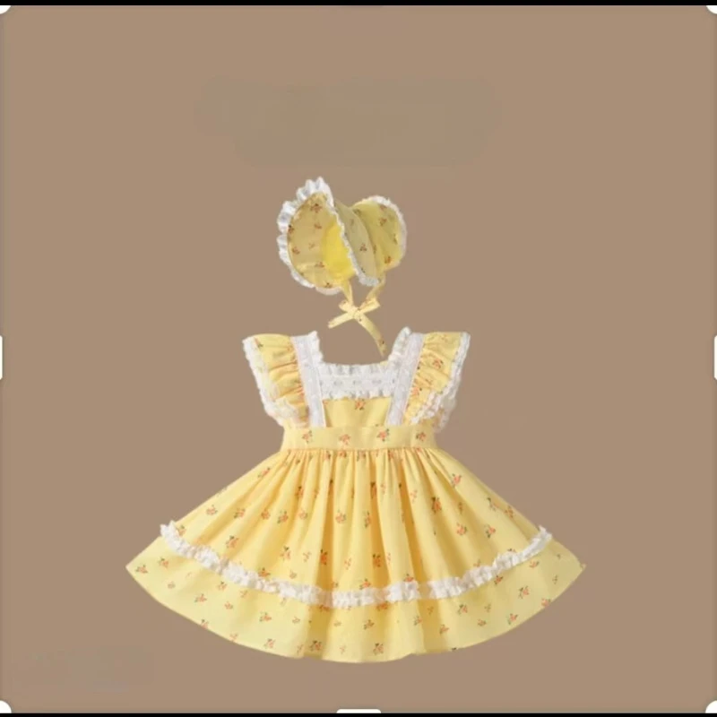 

Испанское платье принцессы Лолиты ручной работы для девочек, праздничное/свадебное платье, платье подружки невесты, детский бутик-костюм для фотосессий