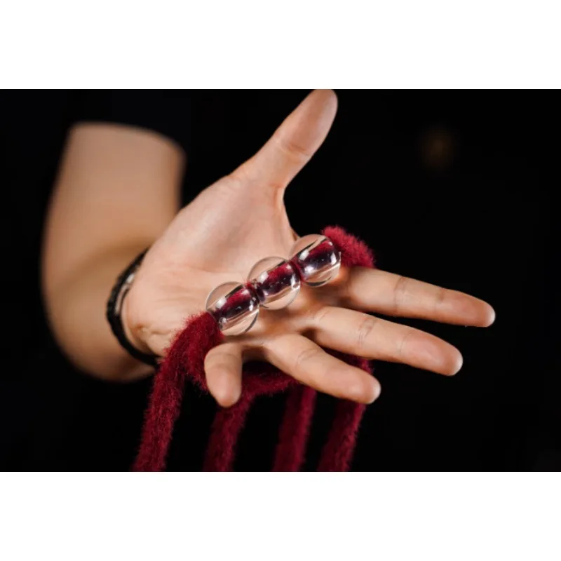 Corda milagrosa da vovó através da bola truque de magia clássico com ilusão de comédia, adereço de palco fácil de usar mágicos truque engraçado