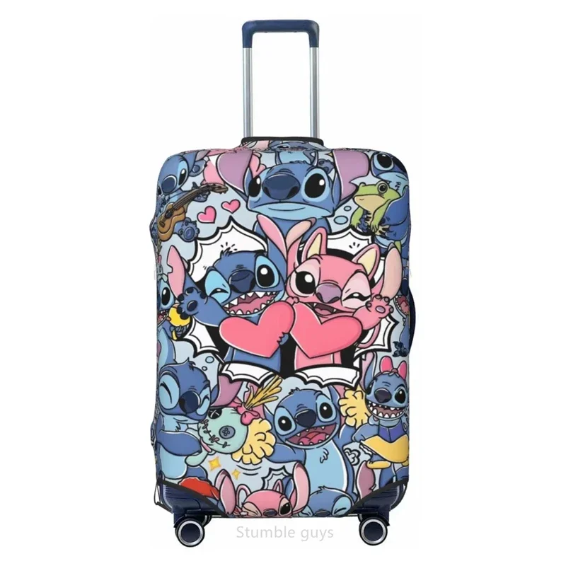 

18-32 Inch Luggage Cover Stylish S-Stitches Print Elastic Washable Anti-Scratch Dustproof Suitcase Protector For Travel