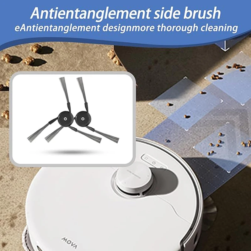 For Dreame L40 Ultra Gen 2/L40 Ultra/X40 Ultra Robot Vacuum Accessories TriCut Brush HEPA Filter Mop Dust Bag Replacement Parts view 3