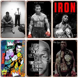 Mike Tyson Boxer Sports Pop Art Metal Tin Sign Abstract Portrait Posters and Prints Wall Art Pictures for Living Room Decor