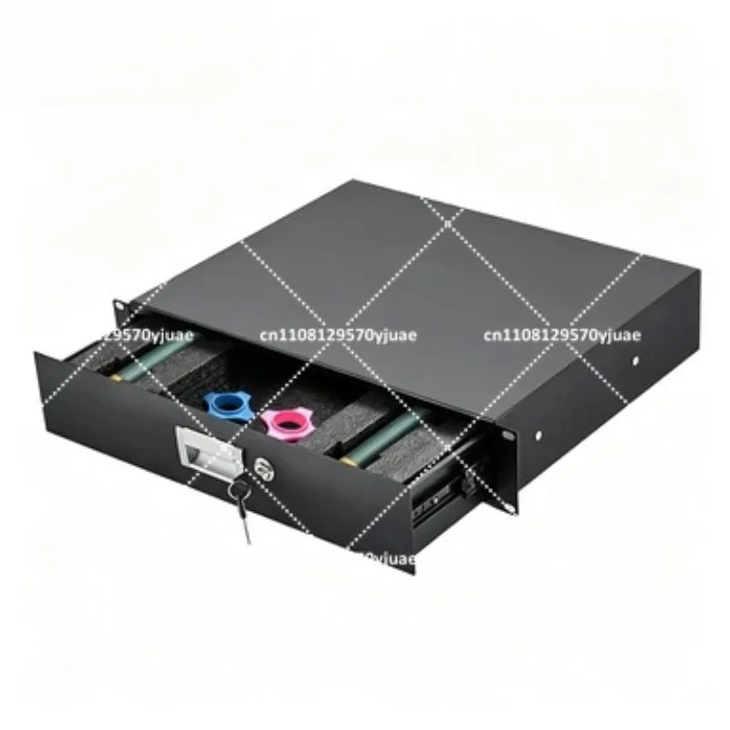 cinghia-metallica-2u-con-chiusura-e-microfono-wireless-in-cotone-per-cassetto-standard-da-19-pollici