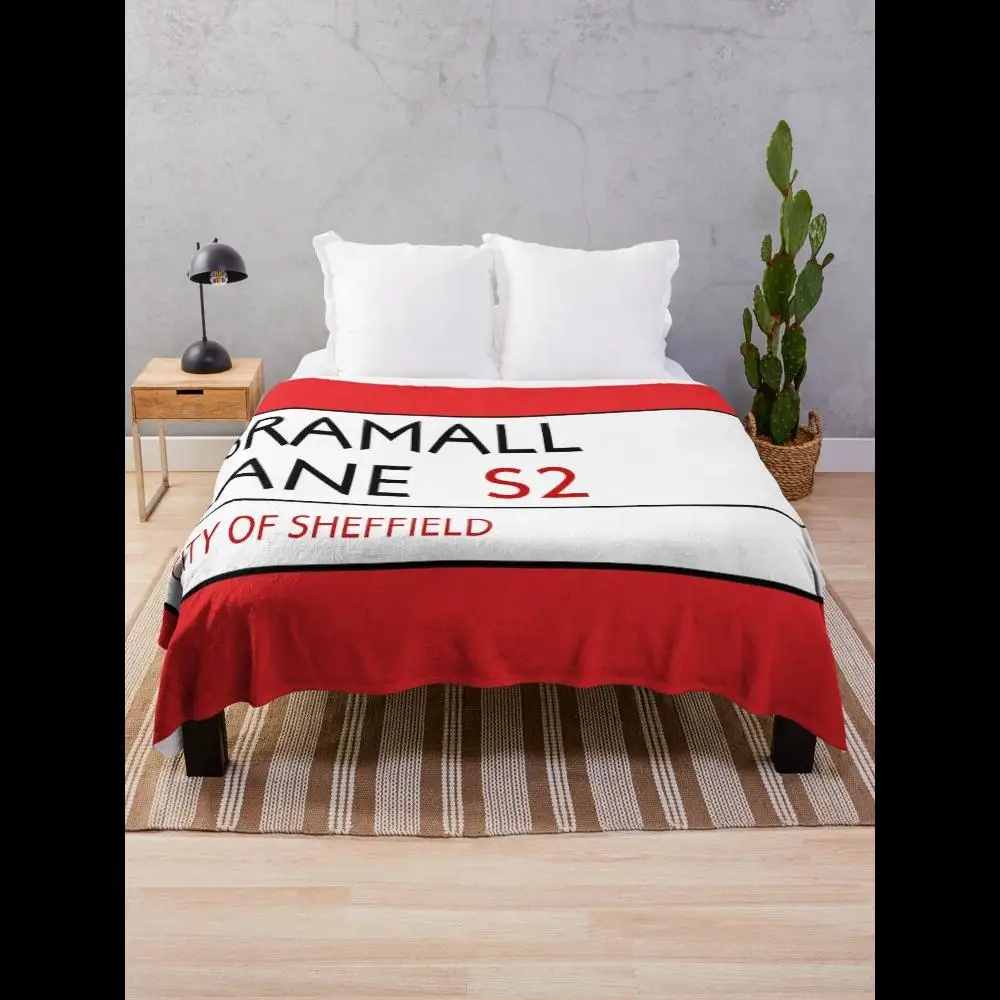 

Уличный знак Bramall Lane, одеяло Sheffield United, мягкий уютный плед, дизайн для футбольных фанатов, домашний декор