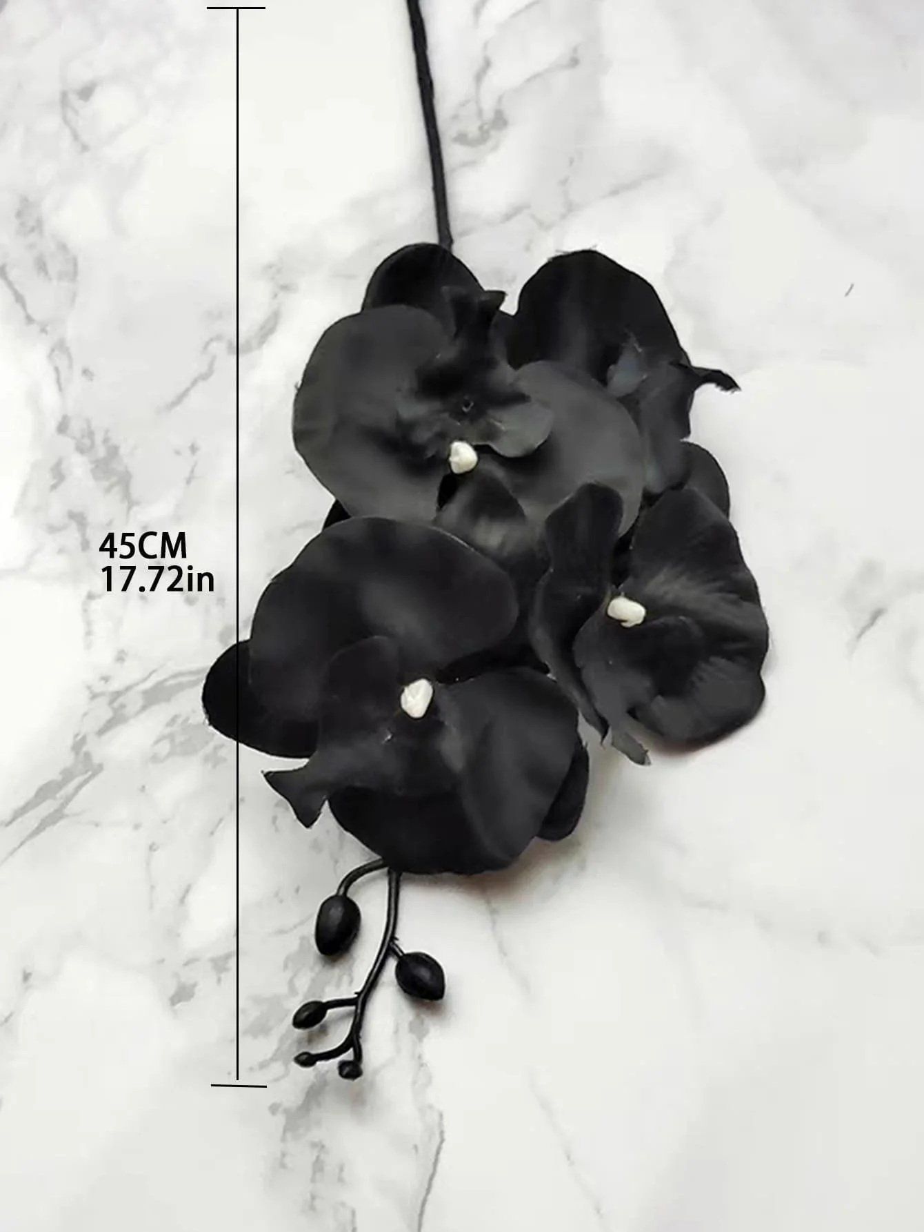 1pc Black Butterfly Orchid String Simulation Plant Dancing Orchid Silk Cloth Simulation Flower Artificial Flower Home Decoration