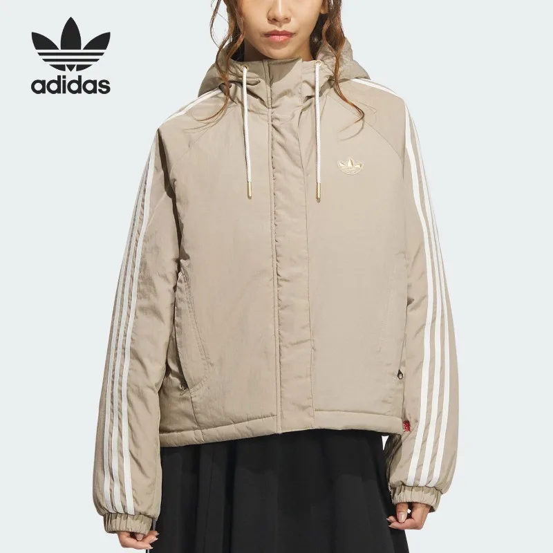 Adidas Clover Ladies Warm Sports Hooded Cotton Jacket KA5314