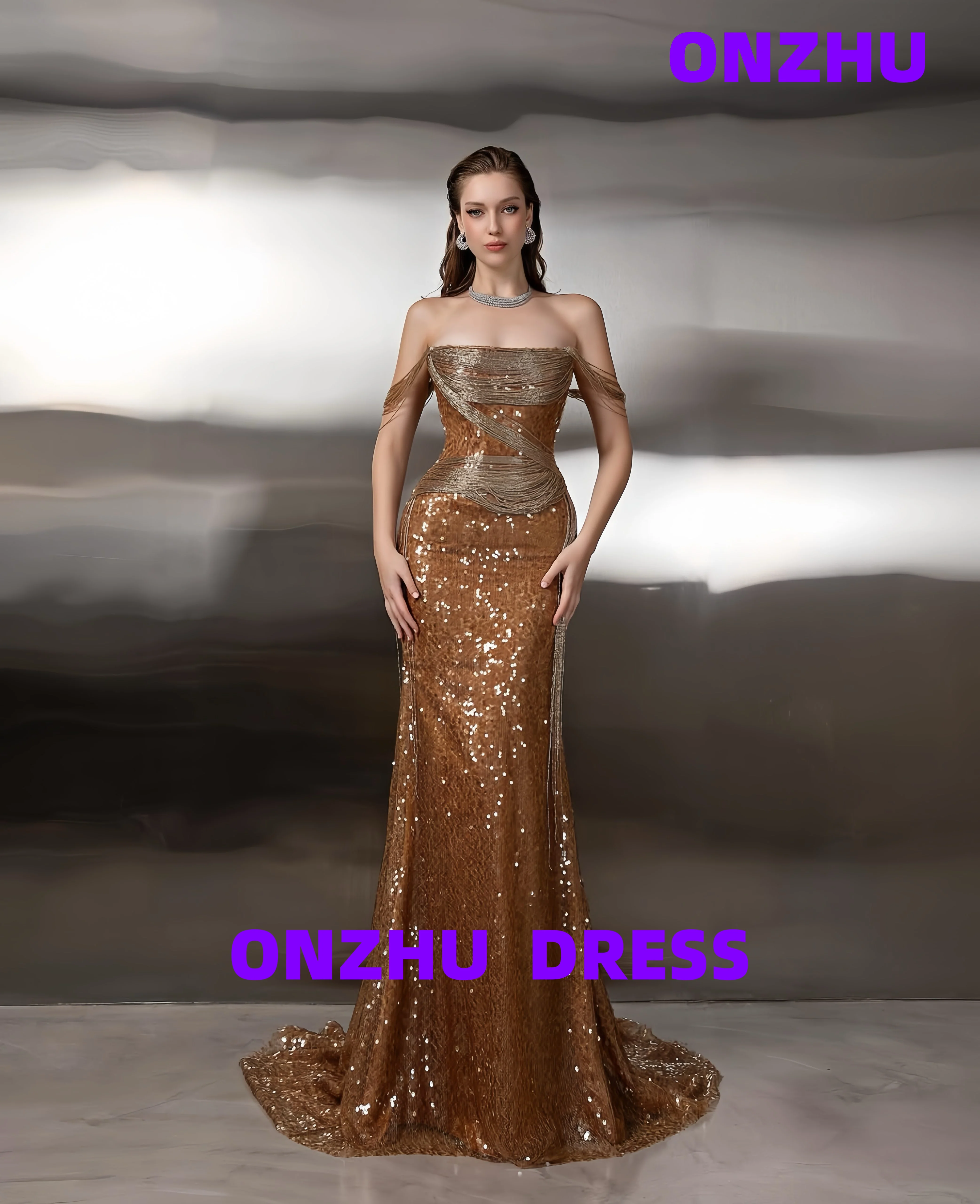 

Сексуальное роскошное вечернее платье без бретелек без рукавов с русалкой amanda's novias, женское вечернее платье