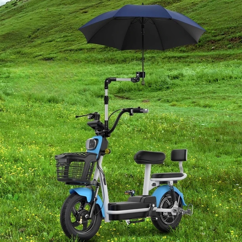 

Universal Bike Stroller Umbrella Holder - Adjustable Sun Shade & Rain Cover Mount for Wheelchair, Scooter, EBike & Baby Carrier