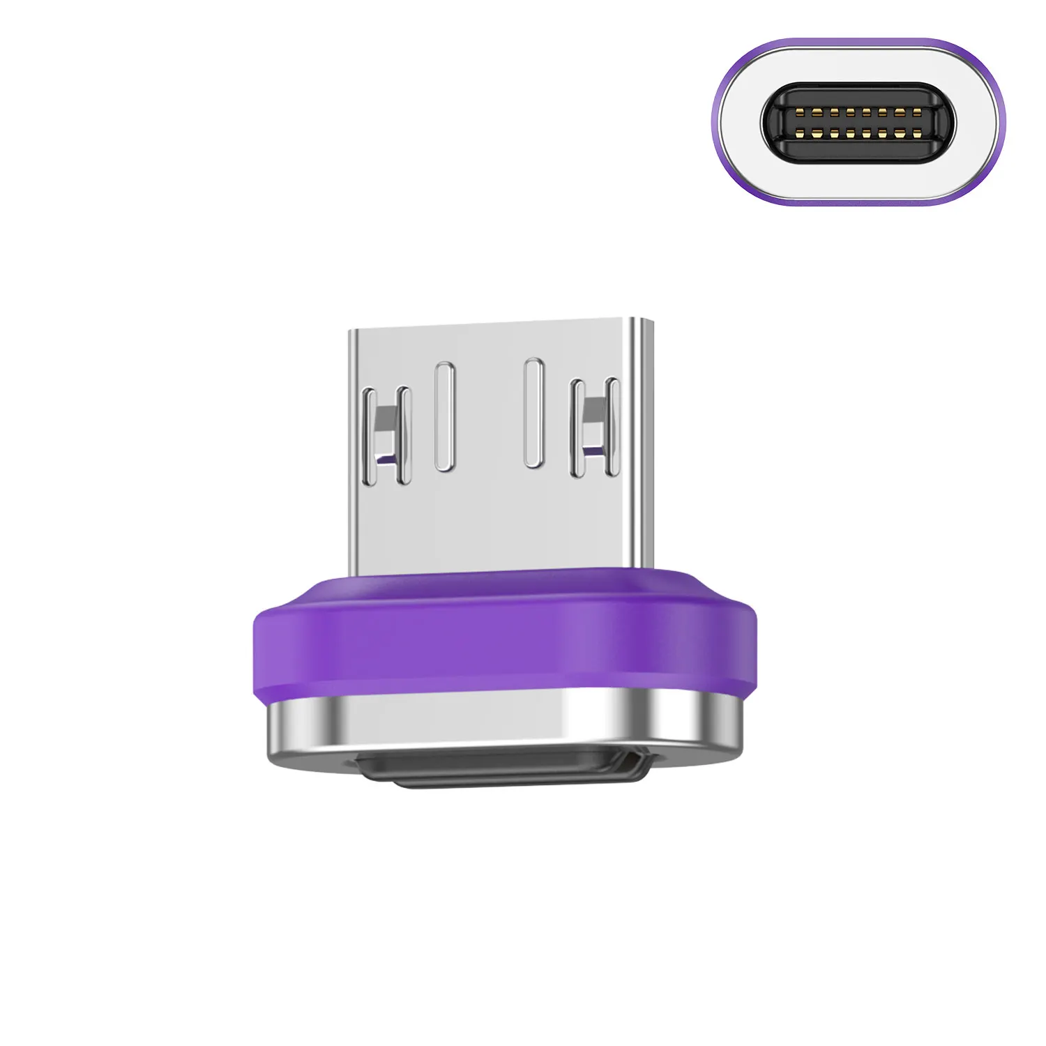 USLION 240 W Typ-C-Adapter, USB-C auf Typ-C-Schnellladekabel, magnetischer USB-C-Buchse-Konverter für MacBook, iPhone 16 15 Xiaomi