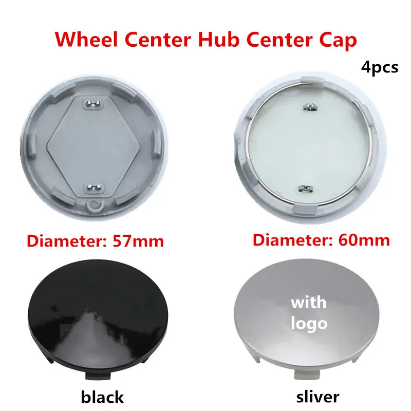 4pcs 56mm 60mm Car Wheel Center Hub Cap Badge Emblem Decal Wheel Sticker For Renault koleos duster megane 2 logan clio