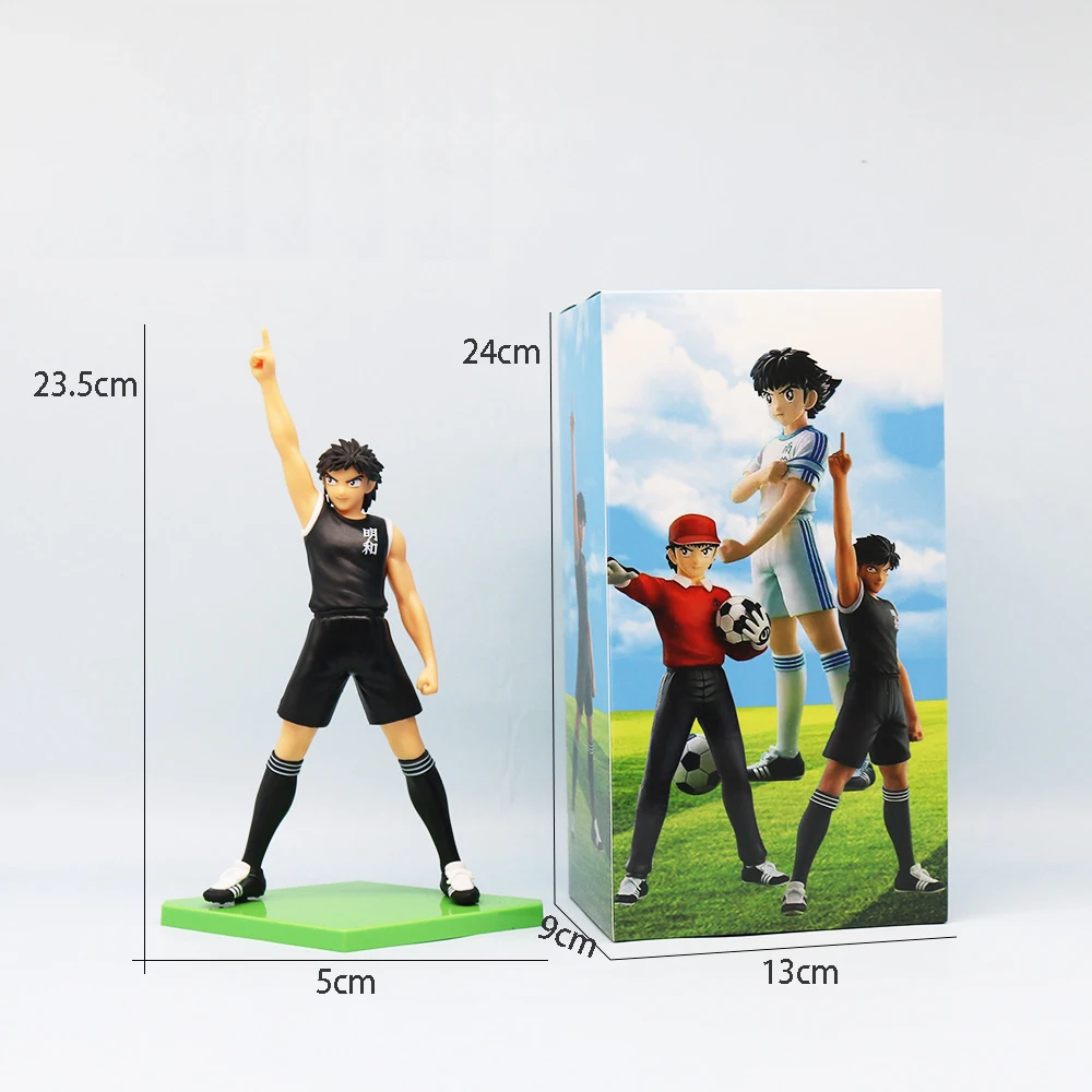 18cm Captain Tsubasa Anime Figure Ozora Tsubasa Action Figures Hyuuga Kojirou/Wakabayashi Genzou Figurine Collection Model Toys