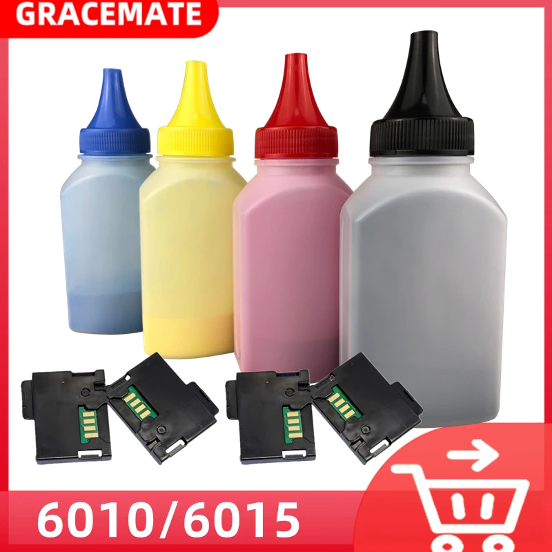 

Toner Refill Kit Compatible 106R01634 106R01631 106R01632 106R01633 Refill toner chip for Xerox Phaser 6000 6010 WorkCentre 6015