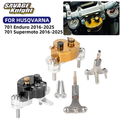2024 For Husqvarna 701 Enduro Supermoto Steering Damper Stabilizer Motorcycle Accessories Handlebar Riser Clamp Safety Bracket
