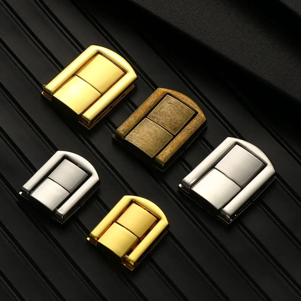 1pcs Vintage Box Hasps Leather Bag Buckle Alloy Lock Catch Latches for Jewelry Chest Box Suitcase Buckle Clip Clasp Hardware