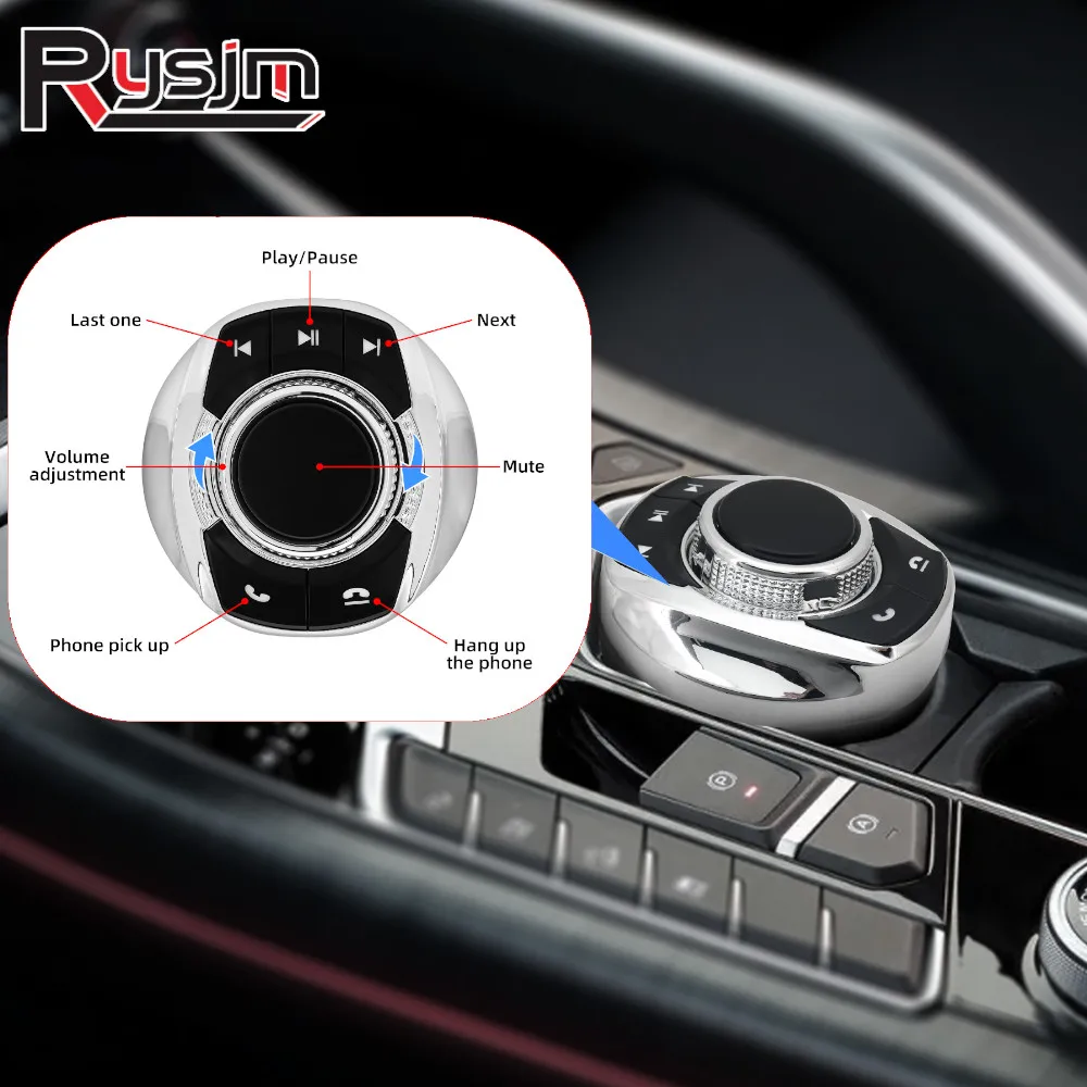 HD Universal Car Wireless Steering Wheel Control Button With 8-Key Functions For Car Android Navigation Player