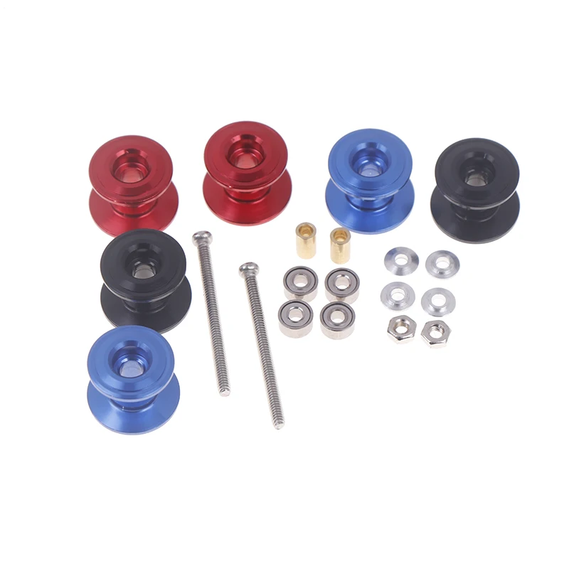 Rolo guia duplo 95423 de 12-13mm, 2 peças sobressalentes de liga leve para modelo de carro mini 4wd